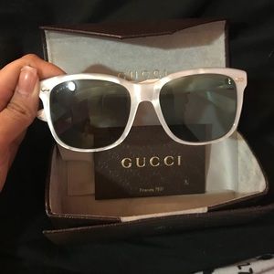 White Marble Gucci Sunglasses